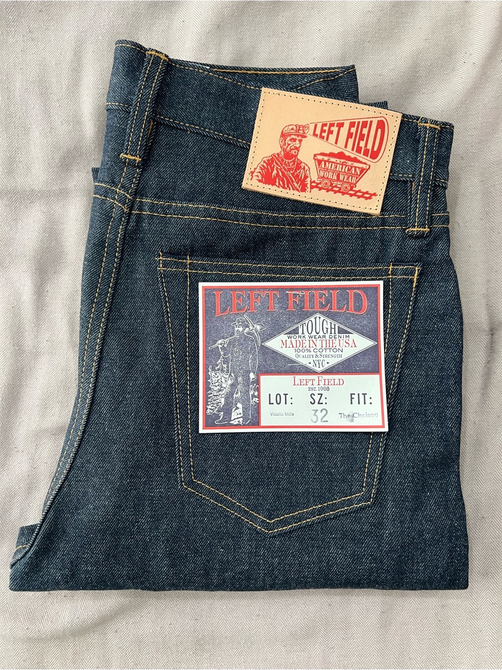 Chelsea Vidalia Mills Left Field Men's Dark Blue Straight Jeans
